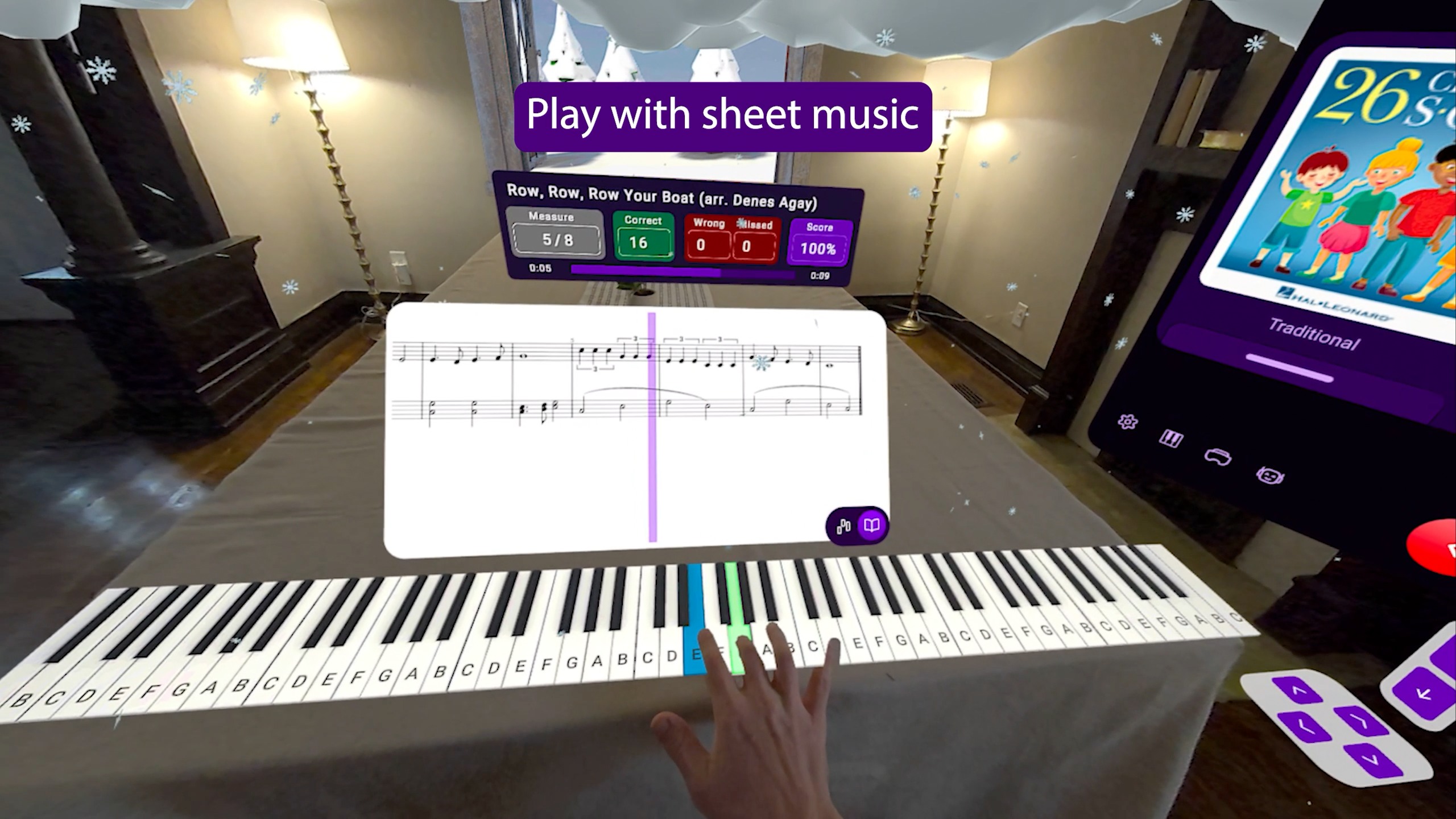 Oculus Quest 游戏《AR钢琴》PianoVision