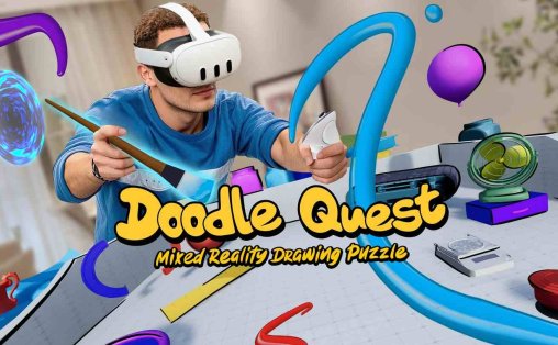 Meta Quest 游戏《涂鸦任务 绘画拼图》Doodle Quest: Mixed Reality Draw Puzzle