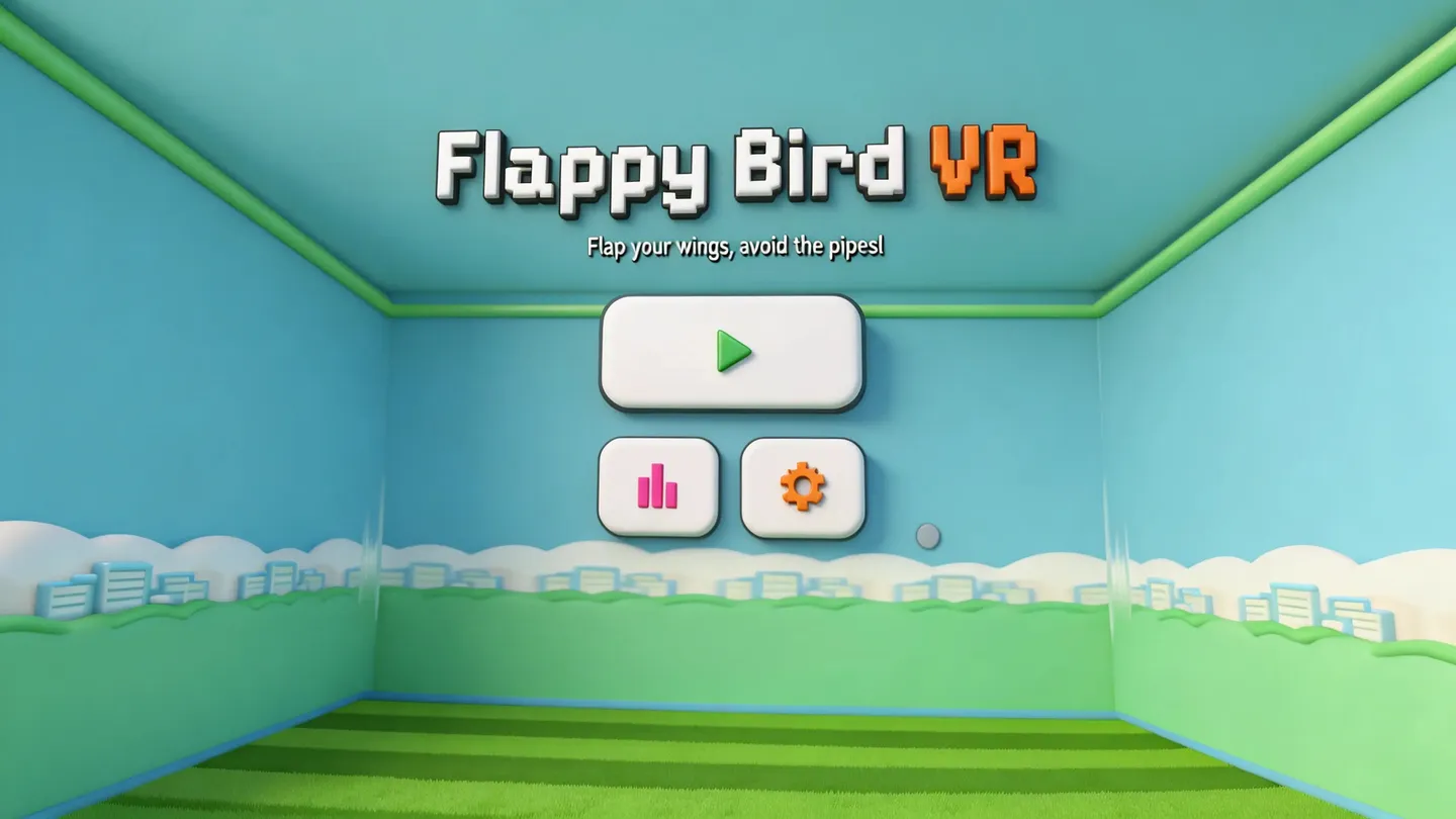 Meta Quest 游戏《像素小鸟 多人版》Flappy Bird VR – MULTIPLAYER IS HERE