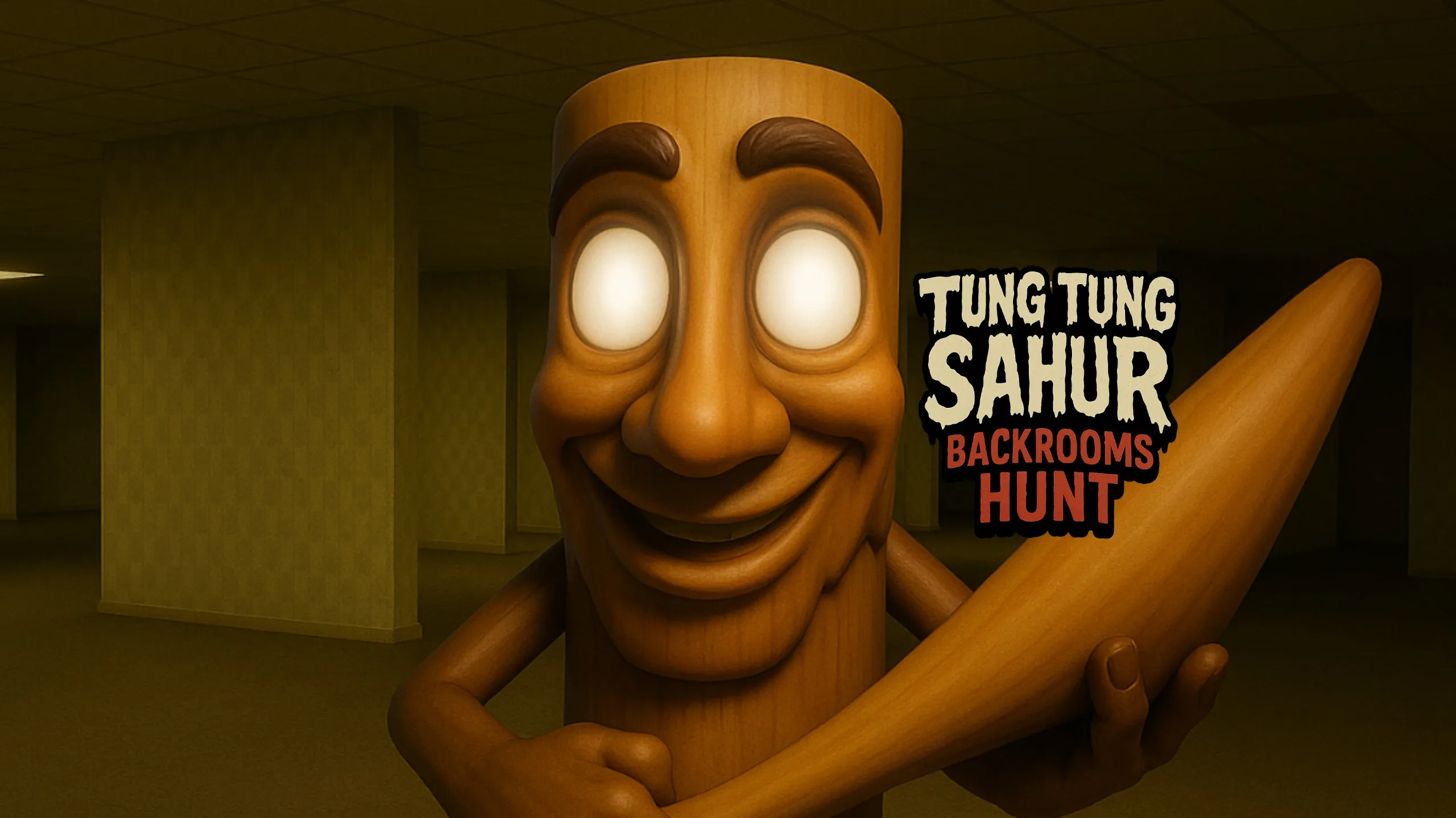 Meta Quest 游戏《萨胡尔：密室狩猎》Tung Tung Sahur: Backrooms Hunt