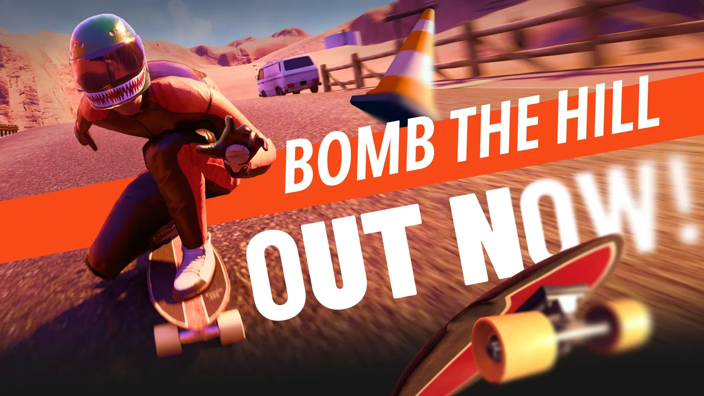 Meta Quest 游戏《极速冲坡：极限滑板》BOMB THE HILL: Extreme Skateboarding